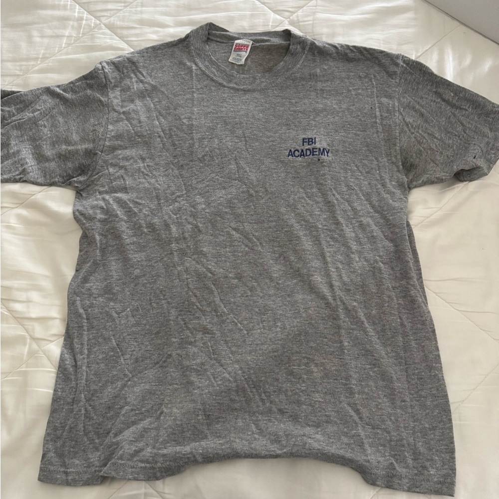 Gray FBI Academy T-Shirt